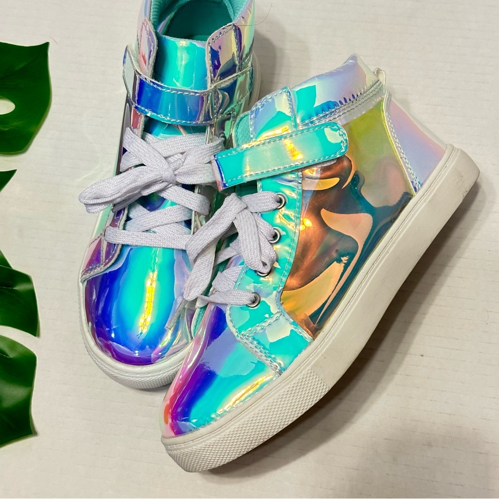 Wonder Nation Iridescent High Top Sneaker NWOT - Picture 8 of 8